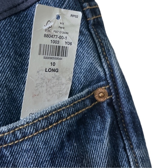 NWT Old Navy Maternity Full Panel Slouchy Straight Cropped Jeans - Picture 3 of 5